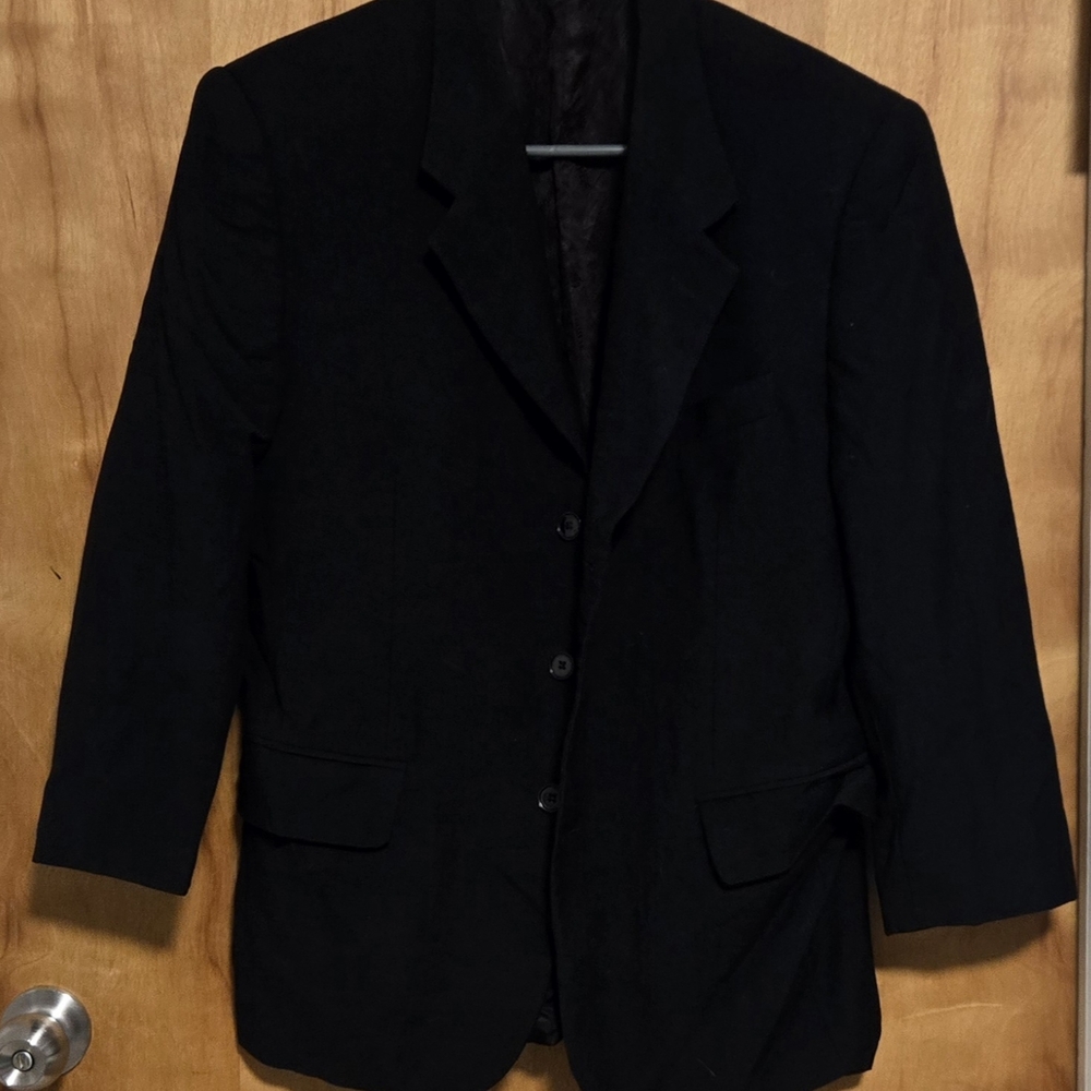 VICTORIO MENS WEAR BLACK MEN'S JACKET
